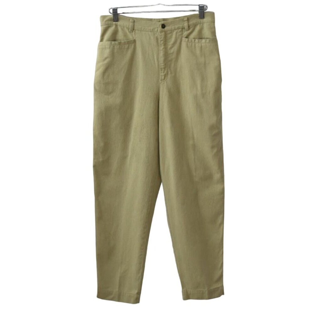 Lizwear Cotton Pants Womens Size 14P Beige Vintage Deadstock
